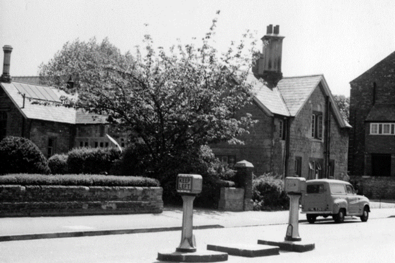 Black and white photo of the First Institute